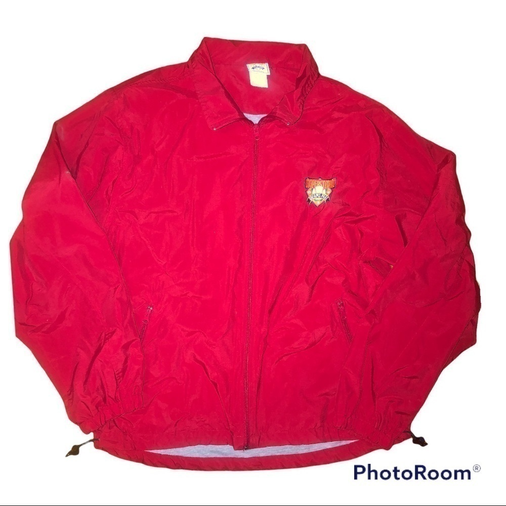 Vintage Authentic Cooperstown Dreams Park Windbreaker Nylon Jacket Unisex